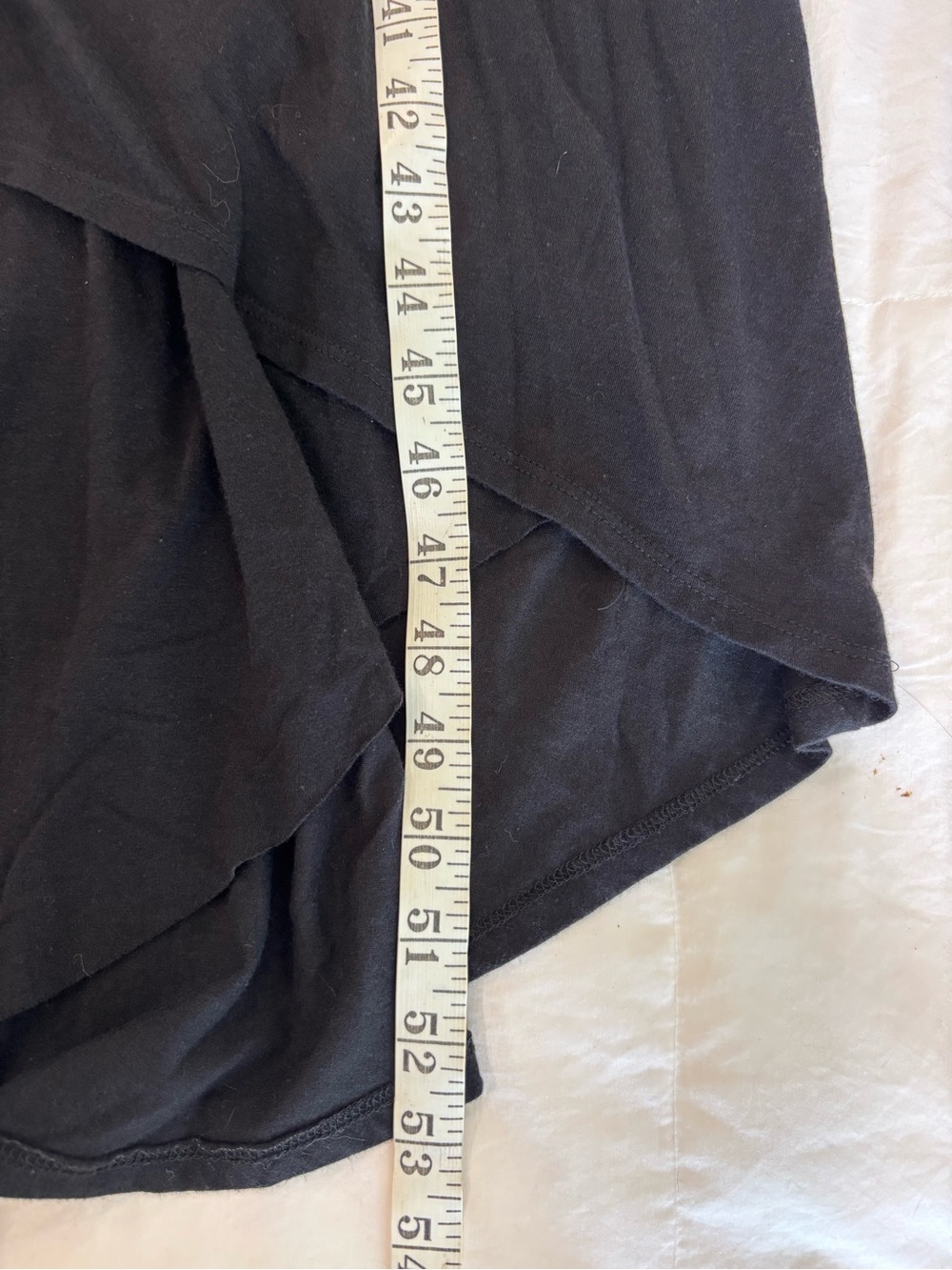 KAREN KANE Sz Large Black Sleeveless High Low Dress Lined Cotton Jersey EUC - Picture 7 of 7